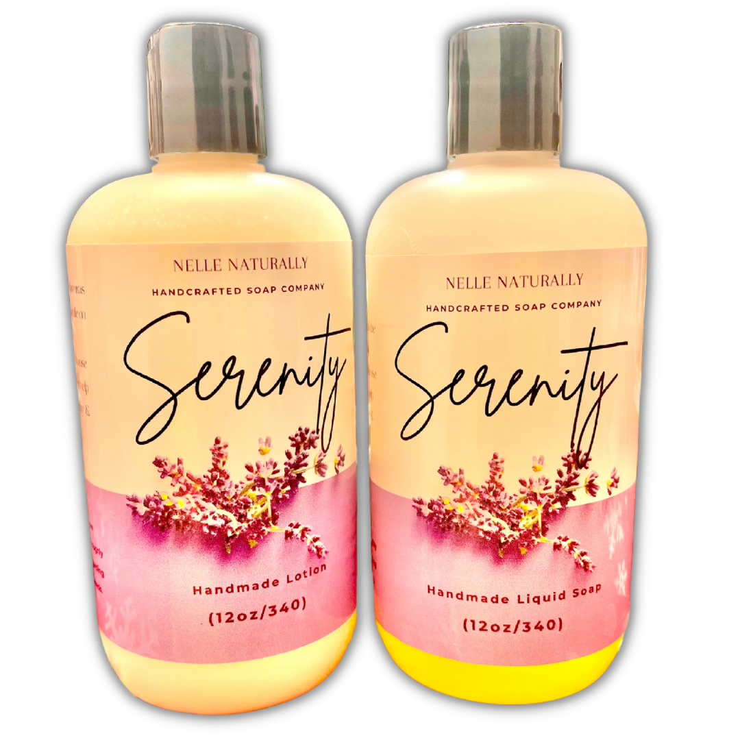 Body Wash & Lotion Set (Lavender or Peppermint)