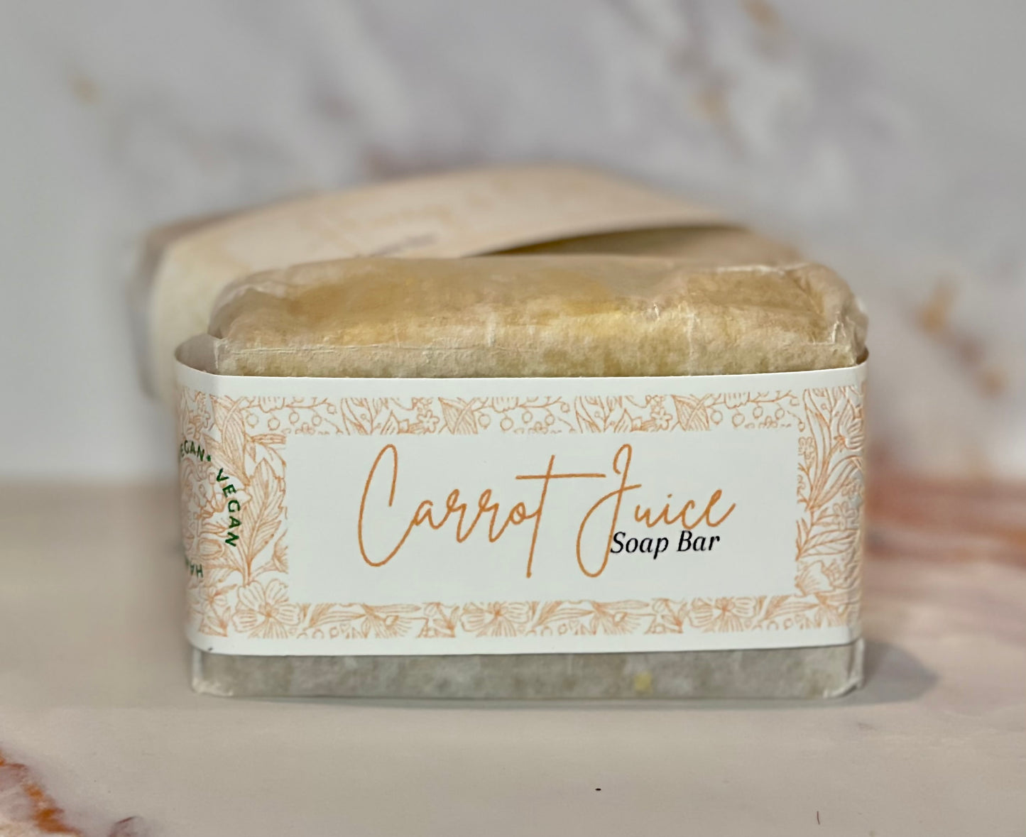 Carrot Juice Vegan Soap Bar