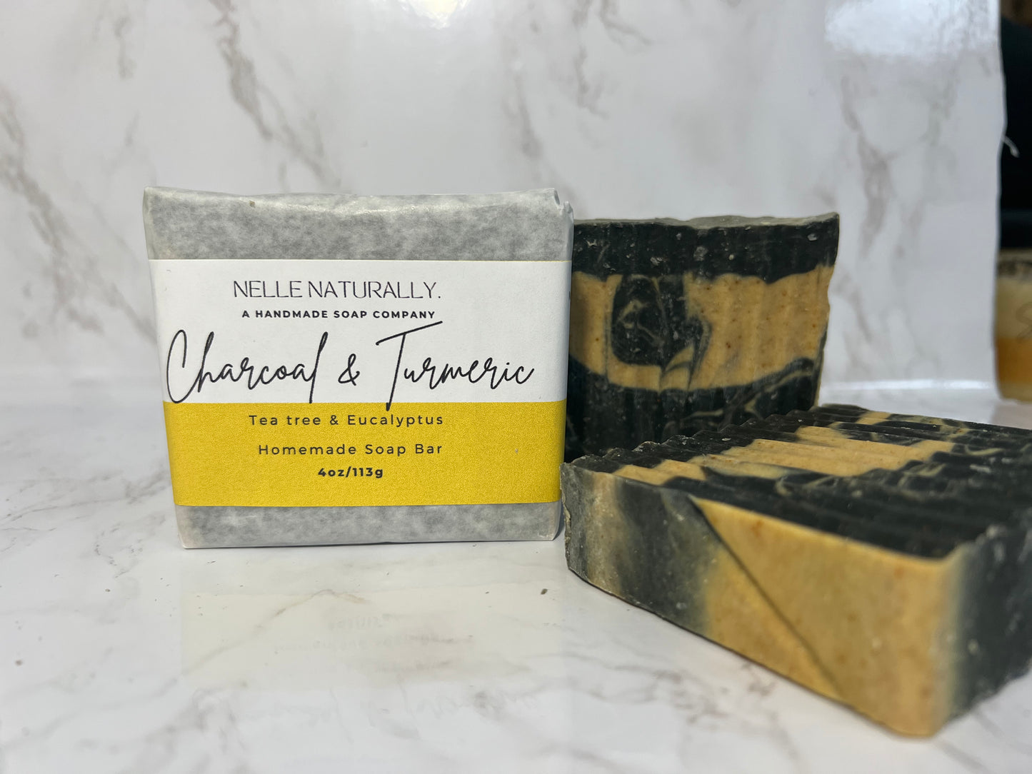 Activated Charcoal & Turmeric Soap Bar